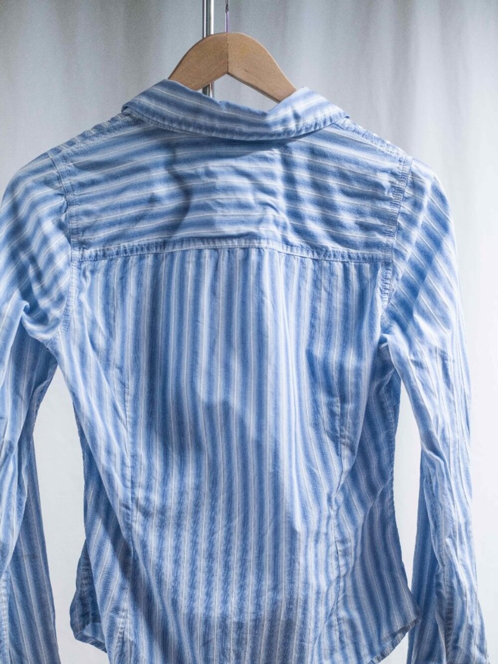 Vintage Abercrombie & Fitch Y2K Button Down Preppy Striped Top - Picture 7 of 8